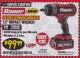 Harbor Freight Coupon BAUER 20 VOLT LITHIUM CORDLESS 1/2" IMPACT WRENCH Lot No. 63629/56176 Expired: 3/31/18 - $99.99