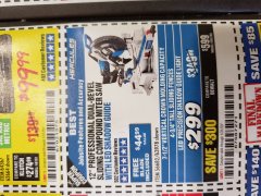 Harbor Freight Coupon HERCULES PROFESSIONAL 12" DOUBLE-BEVEL SLIDING MITER SAW Lot No. 63978/56682 Expired: 1/31/20 - $299.99