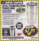 Harbor Freight Coupon 20 OZ. STAINLESS STEEL TRAVEL MUG Lot No. 64100 Expired: 4/30/18 - $6.99