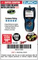 Harbor Freight Coupon ZURICH OBD2 CODE READER WITH LIVE DATA ZR8 Lot No. 63809 Expired: 3/18/18 - $69.99