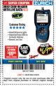 Harbor Freight Coupon ZURICH OBD2 CODE READER WITH LIVE DATA ZR8 Lot No. 63809 Expired: 3/18/18 - $69.99