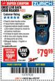 Harbor Freight Coupon ZURICH OBD2 CODE READER WITH LIVE DATA ZR8 Lot No. 63809 Expired: 4/22/18 - $79.99
