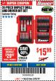 Harbor Freight Coupon 35 PIECE IMPACT DRILL AND DRIVER BIT SET Lot No. 63910 Expired: 3/25/18 - $15.99