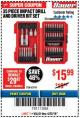 Harbor Freight Coupon BAUER IMPACT DRILL AND DRIVER BIT SET, 35-PIECE Lot No. 63910 Expired: 4/22/18 - $15.99