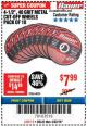 Harbor Freight Coupon 4-1/2", 40 GRIT METAL CUT-OFF WHEELS PACK OF 10 Lot No. 64024 Expired: 4/22/18 - $7.99