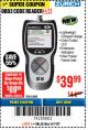 Harbor Freight Coupon ZURICH OBD2 CODE READER ZR4 Lot No. 63808 Expired: 4/1/18 - $39.99