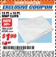 Harbor Freight ITC Coupon 13 FT. X 16 FT. DROP CLOTH  Lot No. 63587, 37070, 60348, 64127 Expired: 4/30/18 - $1.99