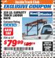 Harbor Freight ITC Coupon 250 LB. CAPACITY TRUCK LADDER RACK Lot No. 66187 Expired: 3/31/18 - $79.99