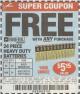 Harbor Freight FREE Coupon 24 PACK HEAVY DUTY BATTERIES Lot No. 61675/68382/61323/61677/68377/61273 Expired: 6/26/17 - FWP