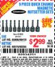 Harbor Freight Coupon 9 PIECE QUICK CHANGE MAGNETIC NUTSETTER SETS Lot No. 65806/68478/68519/60384 Expired: 3/21/15 - $2.99