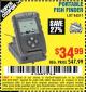 Harbor Freight Coupon PORTABLE FISH FINDER Lot No. 62675/94511 Expired: 9/20/15 - $34.99