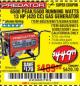 Harbor Freight Coupon 6500 PEAK/5500 RUNNING WATTS  13 HP (420 CC) GAS GENERATORS Lot No. 68529/69672/68526/69674 Expired: 1/1/18 - $449.99