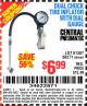 Harbor Freight Coupon DUAL CHUCK TIRE INFLATOR WITH DIAL GAUGE Lot No. 68271/61387 Expired: 6/13/15 - $6.99