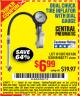 Harbor Freight Coupon DUAL CHUCK TIRE INFLATOR WITH DIAL GAUGE Lot No. 68271/61387 Expired: 9/10/16 - $6.99