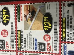 Harbor Freight Coupon 50" CLAMP & CUT EDGE GUIDE Lot No. 66581 Expired: 8/31/19 - $12.99