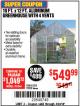 Harbor Freight Coupon 10 FT. X 12 FT. ALUMINUM GREENHOUSE WITH 4 VENTS Lot No. 69893/93358/63353 Expired: 4/23/18 - $549.99