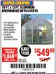 Harbor Freight Coupon ONE STOP GARDENS 10 FT. X 12 FT. GREENHOUSE WITH 4 VENTS Lot No. 93358/63353 Expired: 4/23/18 - $549.99