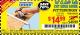 Harbor Freight Coupon 50" CLAMP AND CUT EDGE GUIDE Lot No. 66581 Expired: 5/13/17 - $14.99