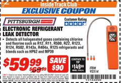 Harbor Freight ITC Coupon ELECTRONIC REFRIGERANT LEAK DETECTOR Lot No. 92514 Expired: 7/31/18 - $59.99