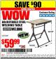 Harbor Freight Coupon ADJUSTABLE STEEL WELDING TABLE Lot No. 63069/61369 Expired: 4/5/15 - $59.99