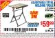 Harbor Freight Coupon ADJUSTABLE STEEL WELDING TABLE Lot No. 63069/61369 Expired: 10/1/16 - $59.99