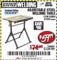 Harbor Freight Coupon ADJUSTABLE STEEL WELDING TABLE Lot No. 63069/61369 Expired: 12/1/17 - $59.99