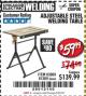 Harbor Freight Coupon ADJUSTABLE STEEL WELDING TABLE Lot No. 63069/61369 Expired: 2/23/18 - $59.99