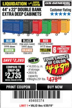 Harbor Freight Tools Coupon Database Free Coupons 25 Percent Off Coupons Toolbox Coupons 44 X 22 Double Bank Extra Deep Roller Cabinets Looking for hfqpdb popular content, reviews and catchy facts? 44 x 22 double bank extra deep roller
