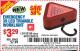 Harbor Freight Coupon EMERGENCY 39 LED TRIANGLE WORKLIGHT Lot No. 62158/62417/62574 Expired: 12/1/15 - $3.29
