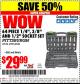 Harbor Freight Coupon 64 PIECE 1/4", 3/8", AND 1/2" SOCKET SET Lot No. 67995/69261/63461/63462 Expired: 2/22/15 - $29.99