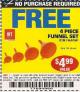 Harbor Freight FREE Coupon 4 PIECE FUNNEL SET Lot No. 744/61941 Expired: 1/2/15 - NPR