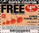 Harbor Freight FREE Coupon 4 PIECE FUNNEL SET Lot No. 744/61941 Expired: 3/16/15 - FWP