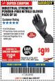 Harbor Freight Coupon 9 MIL POWDER-FREE NITRILE INDUSTRIAL GLOVE PACK OF 50 Lot No. 68510/61742/68511/61744/68512/61743 Expired: 3/25/18 - $9.99