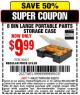 Harbor Freight Coupon 8 BIN LARGE PORTABLE PARTS STORAGE CASE Lot No. 93927 Expired: 2/22/15 - $9.99