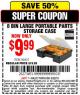 Harbor Freight Coupon STOREHOUSE 8-BIN LARGE PORTABLE PARTS STORAGE CASE Lot No. 93927 Expired: 2/22/15 - $9.99