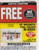 Harbor Freight FREE Coupon 18" MAGNETIC TOOL HOLDER Lot No. 65489/60433/61199/62178 Expired: 2/11/17 - NPR