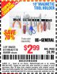 Harbor Freight Coupon 18" MAGNETIC TOOL HOLDER Lot No. 65489/60433/61199/62178 Expired: 8/22/15 - $2.99