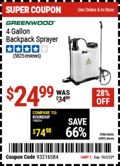 Harbor Freight Coupon 28 percent off coupon expires: 10/2/22