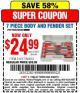 Harbor Freight Coupon 7 PIECE BODY AND FENDER SET Lot No. 63259 Expired: 2/22/15 - $24.99
