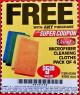 Harbor Freight FREE Coupon GRANT'S MICROFIBER CLEANING CLOTHS 12 IN. X 12 IN., 4-PACK Lot No. 63363/63358/63925 Expired: 7/22/17 - FWP