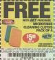 Harbor Freight FREE Coupon MICROFIBER CLEANING CLOTHS PACK OF 4 Lot No. 57162/63358/63925/63363 Expired: 11/23/17 - FWP