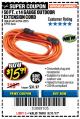 Harbor Freight Coupon 50 FT. x 14 GAUGE OUTDOOR EXTENSION CORD Lot No. 62923 Expired: 8/31/17 - $15.99