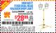 Harbor Freight Coupon FIXED DUAL HEAD HALOGEN SHOP LIGHT Lot No. 66439/60558/61540 Expired: 5/9/15 - $28.99