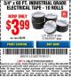 Harbor Freight Coupon 3/4" x 60 FT. INDUSTRIAL GRADE ELECTRICAL TAPE - 10 ROLLS Lot No. 6047/69587/61983/61984 Expired: 8/23/15 - $3.99