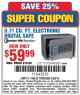 Harbor Freight Coupon 0.71 CU. FT. ELECTRONIC DIGITAL SAFE Lot No. 45891/61724/62679 Expired: 3/30/15 - $59.99