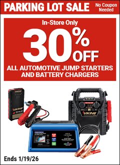 Harbor Freight Coupon 30 percent off coupon expires: 1/19/26
