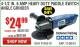 Harbor Freight Coupon 4-1/2" HEAVY DUTY ANGLE GRINDER WITH PADDLE SWITCH Lot No. 65519 Expired: 11/30/15 - $24.99