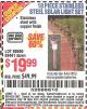 Harbor Freight Coupon 10 PIECE STAINLESS STEEL SOLAR LIGHT SET Lot No. 60560/66249/69461 Expired: 10/10/15 - $19.99