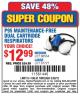 Harbor Freight Coupon P95 MAINTENANCE-FREE DUAL CARTRIDGE RESPIRATORS Lot No. 66554/67727 Expired: 3/30/15 - $12.99