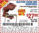 Harbor Freight Coupon ELECTRIC CHAIN SAW SHARPENER Lot No. 63804/63803/61613/68221 Expired: 10/29/15 - $27.99